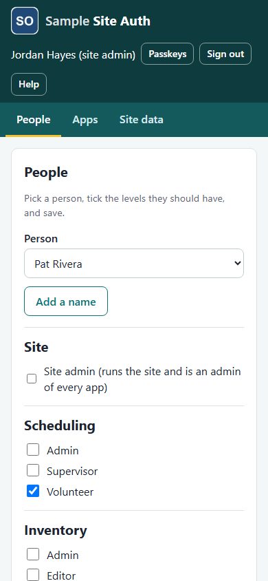 Using the page on a phone